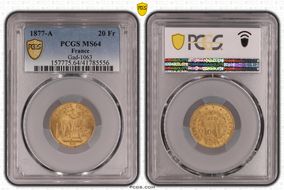 1877-A 20 Fr Gad-1063 F-533 MS64