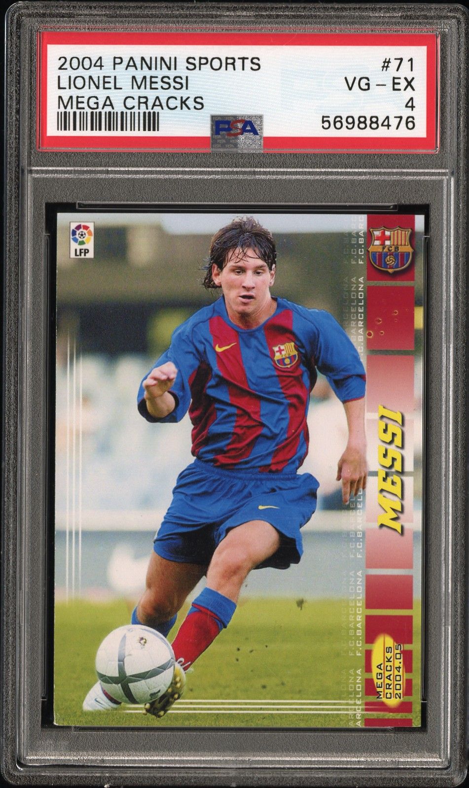 2004-05 Panini PANINI SPORTS MEGA CRACKS #71 Lionel Messi front