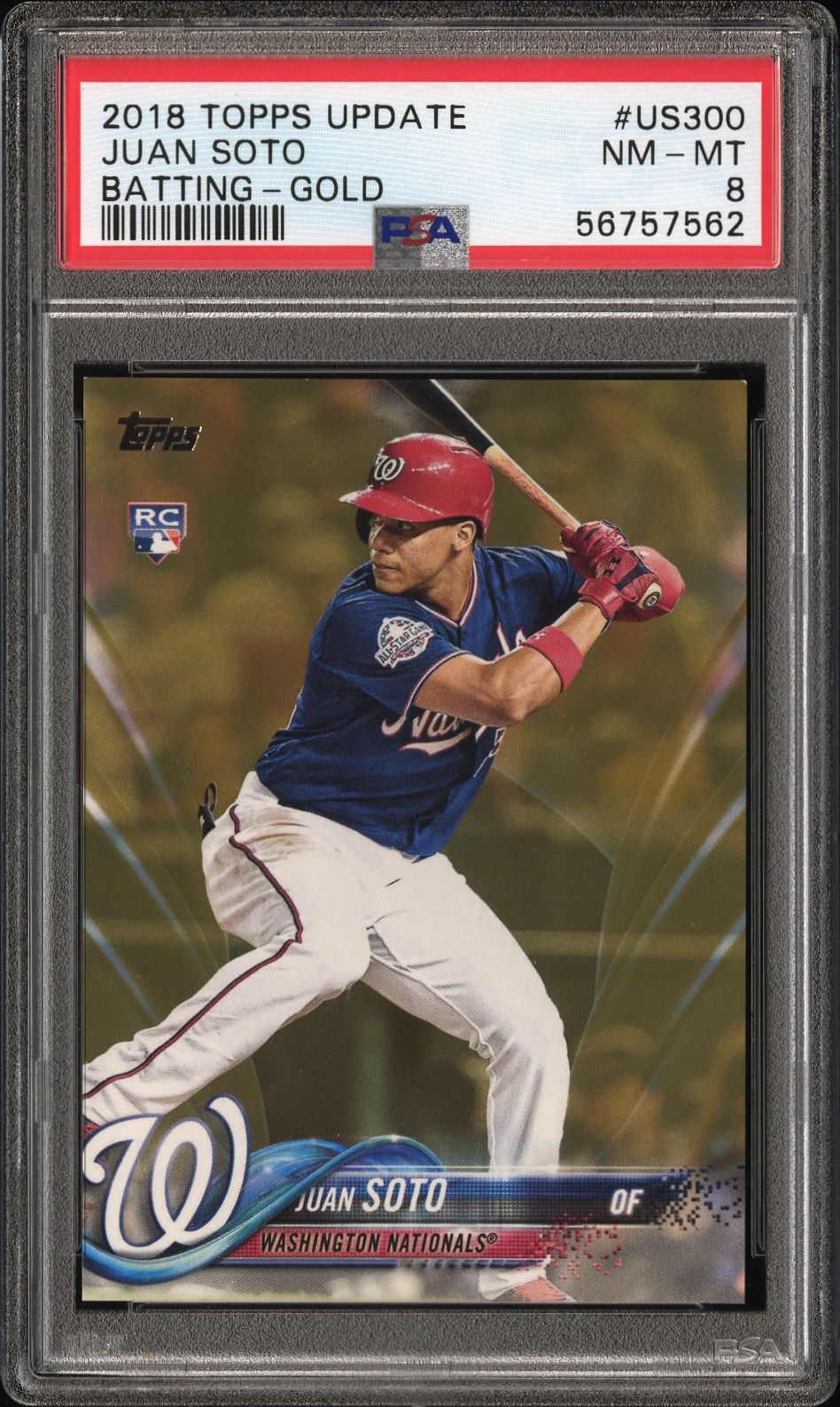 2018 Topps TOPPS UPDATE GOLD #US300 Juan Soto front