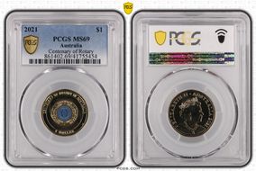 2021 $1 Centenary of Rotary MS69