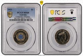 2021 $1 Centenary of Rotary MS68