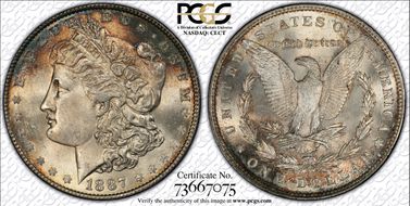 1887 $1 MS65