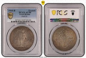 1910-B Trade$ Prid-20 AU50