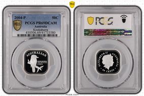 2004-P 50C Kookaburra 1/2oz Ag PR69DCAM