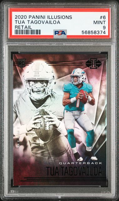 2020 Panini Select Turbocharged T21 Tua Tagovailoa Rookie Card – PSA MINT 9  on Goldin Auctions