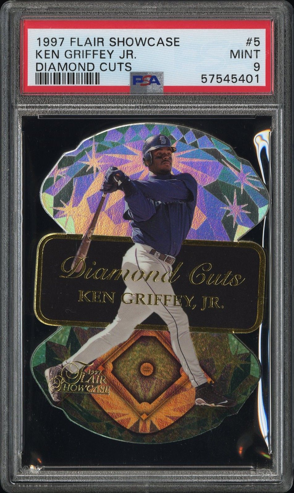 1997 FLAIR SHOWCASE DIAMOND CUTS #5 Ken Griffey Jr. front