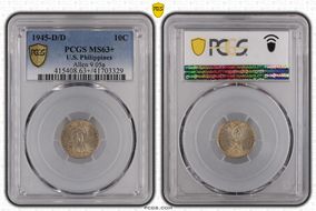 1945-D/D 10C Allen 9.05a MS63+