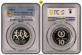 1988-A 10 Mk Sports PR69DCAM
