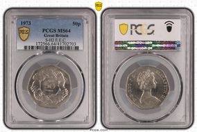 1973 50p S-H2 E.E.C. MS64