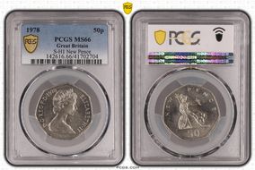 1978 50p S-H1 New Pence MS66