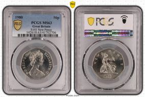 1980 50p S-H1 New Pence MS63
