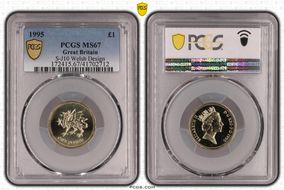 1995 £1 S-J10 Welsh Design MS67
