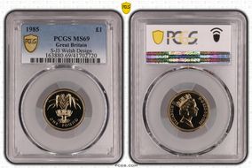 1985 £1 S-J3 Welsh Design MS69