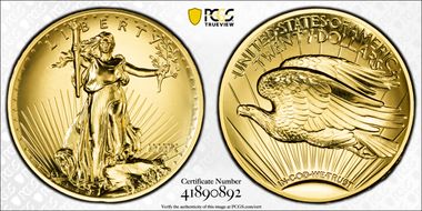 2009 $20 Ultra High Relief MS70PL