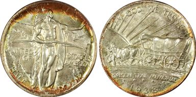 1938 50C Oregon MS68