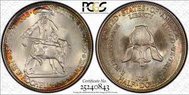 1938 50C New Rochelle MS67+