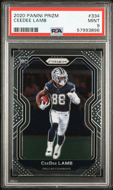 CeeDee Lamb 2020 Panini Mosaic Mosaic Green #207 (PSA 10)