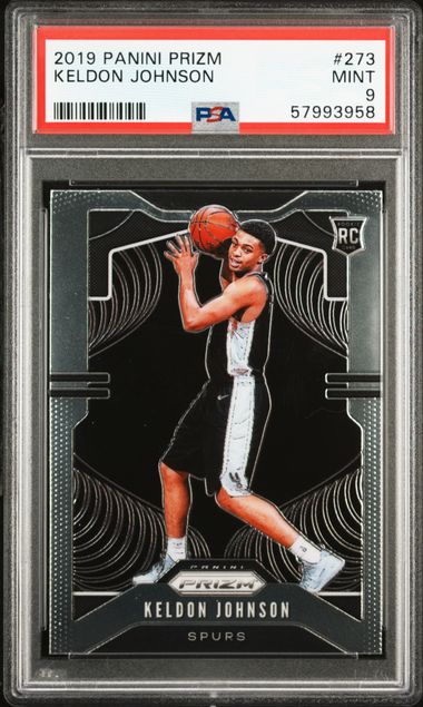 2019 Panini Prizm #273 Keldon Johnson – PSA MINT 9 on Goldin Auctions