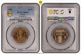 1981 10 Fr Tranche A MS67