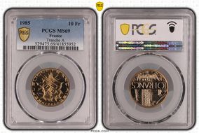 1985 10 Fr Tranche A MS69