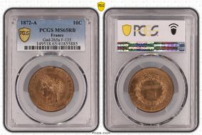 1872-A 10C Gad-265a F-135 MS65RB