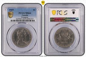 1969 $1 Voyageur MS64