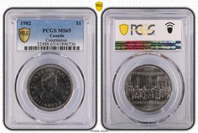 1982 $1 Constitution MS65