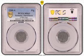 1940-A Pfg J-369 Zinc MS63
