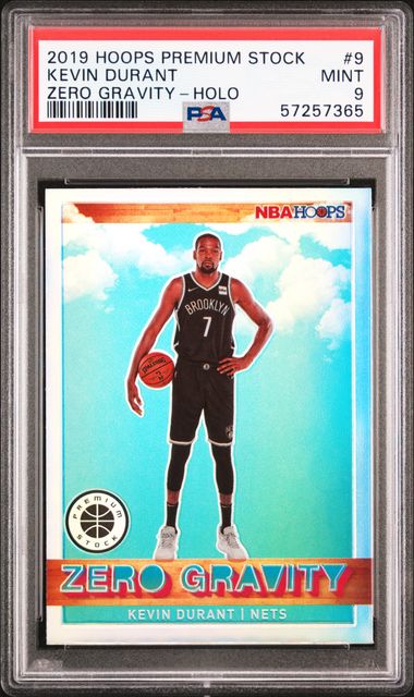 2019 Panini Hoops Premium Stock Zero Gravity Holo 9 Kevin Durant