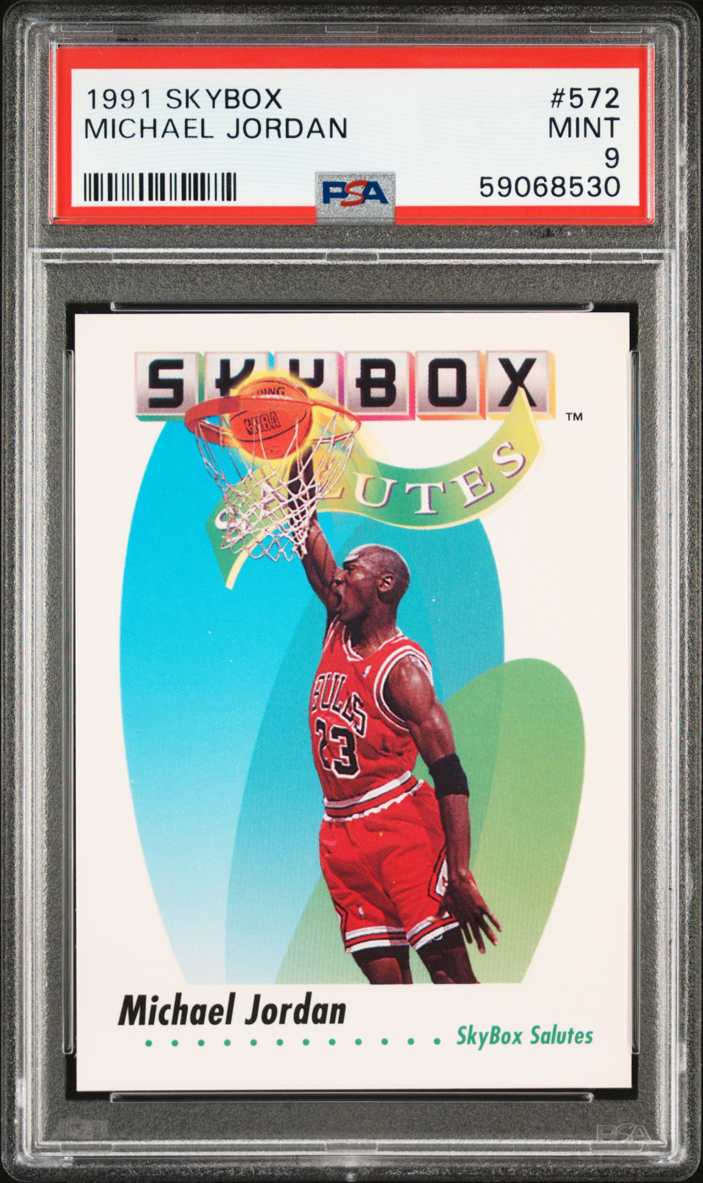 1991 Skybox 572 Michael Jordan PSA 9