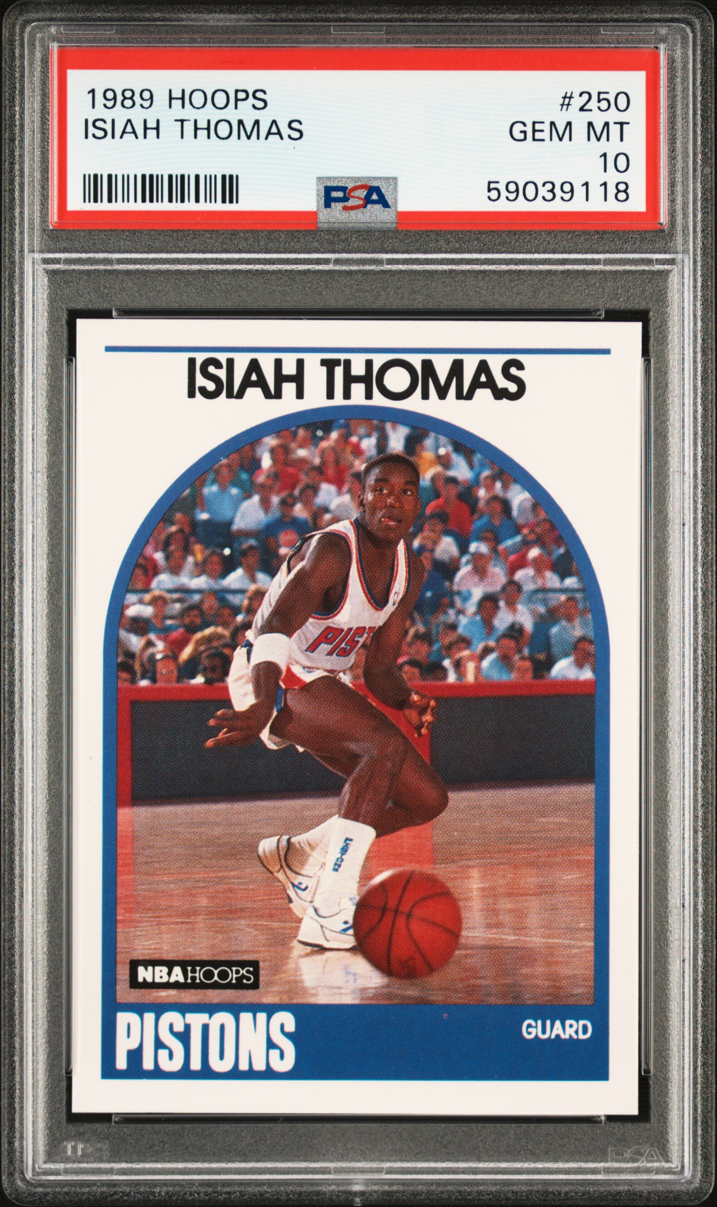 1989 Hoops 250 Isiah Thomas PSA 10