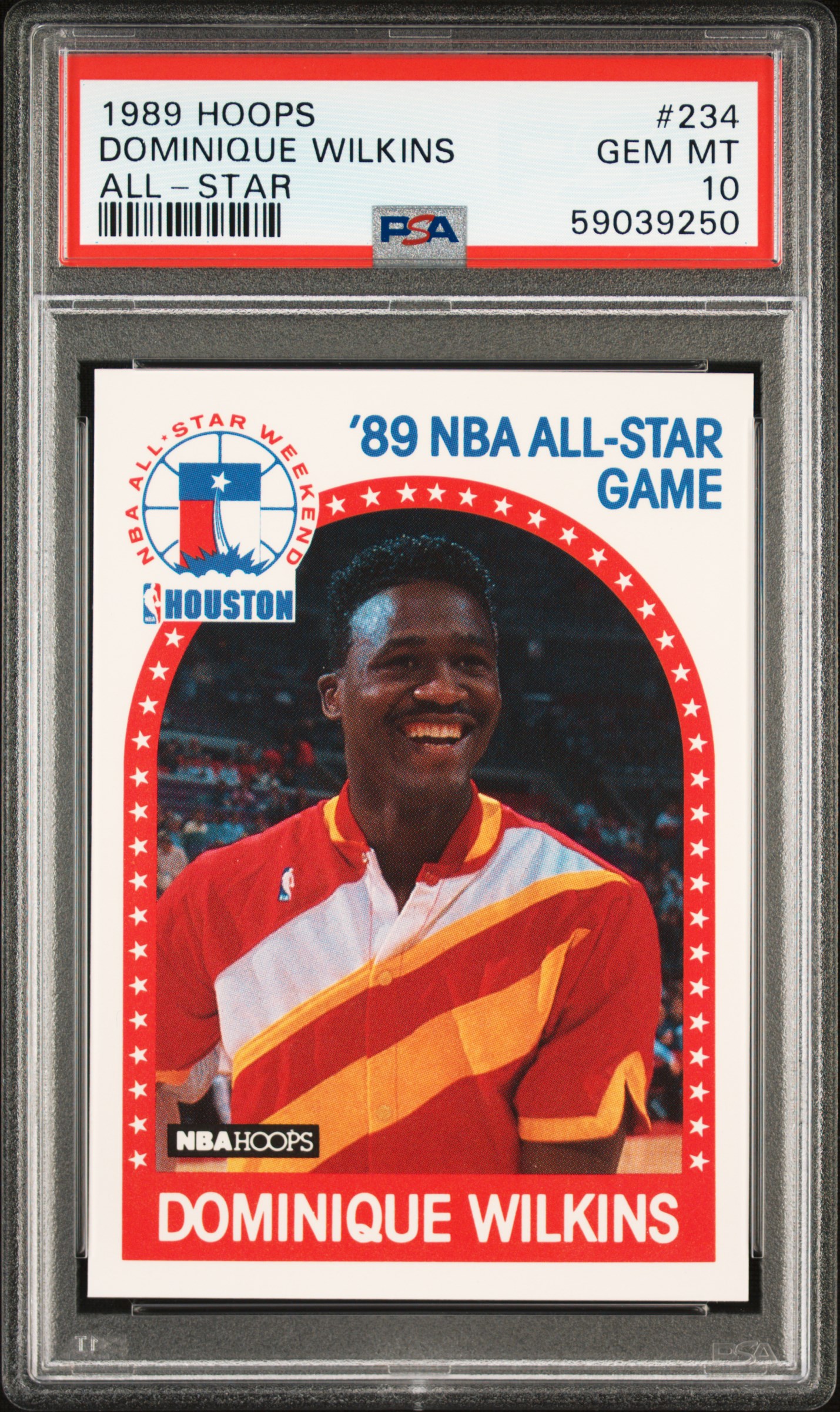 1989 Hoops 234 Dominique Wilkins All-Star PSA 10