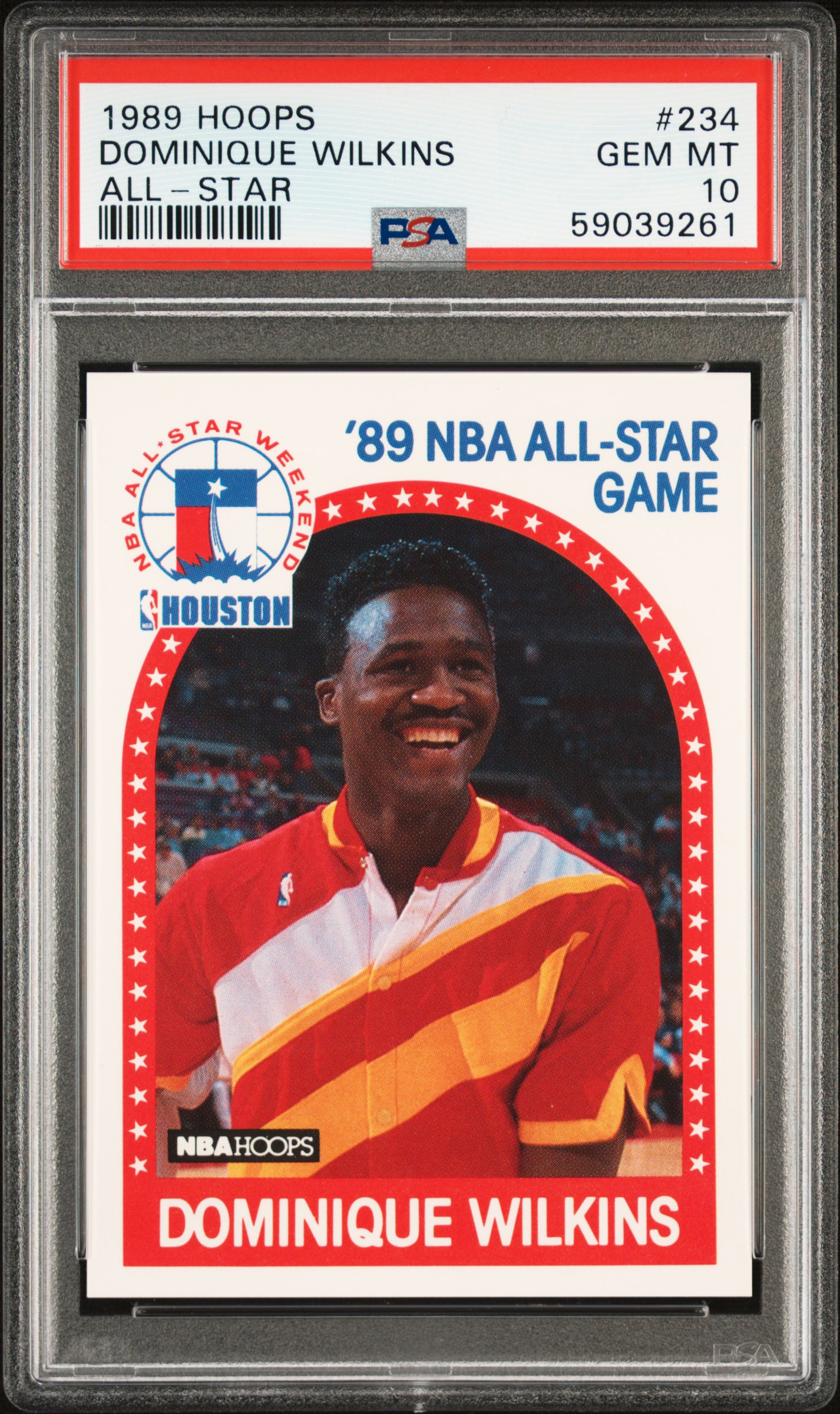 1989 Hoops 234 Dominique Wilkins All-Star PSA 10