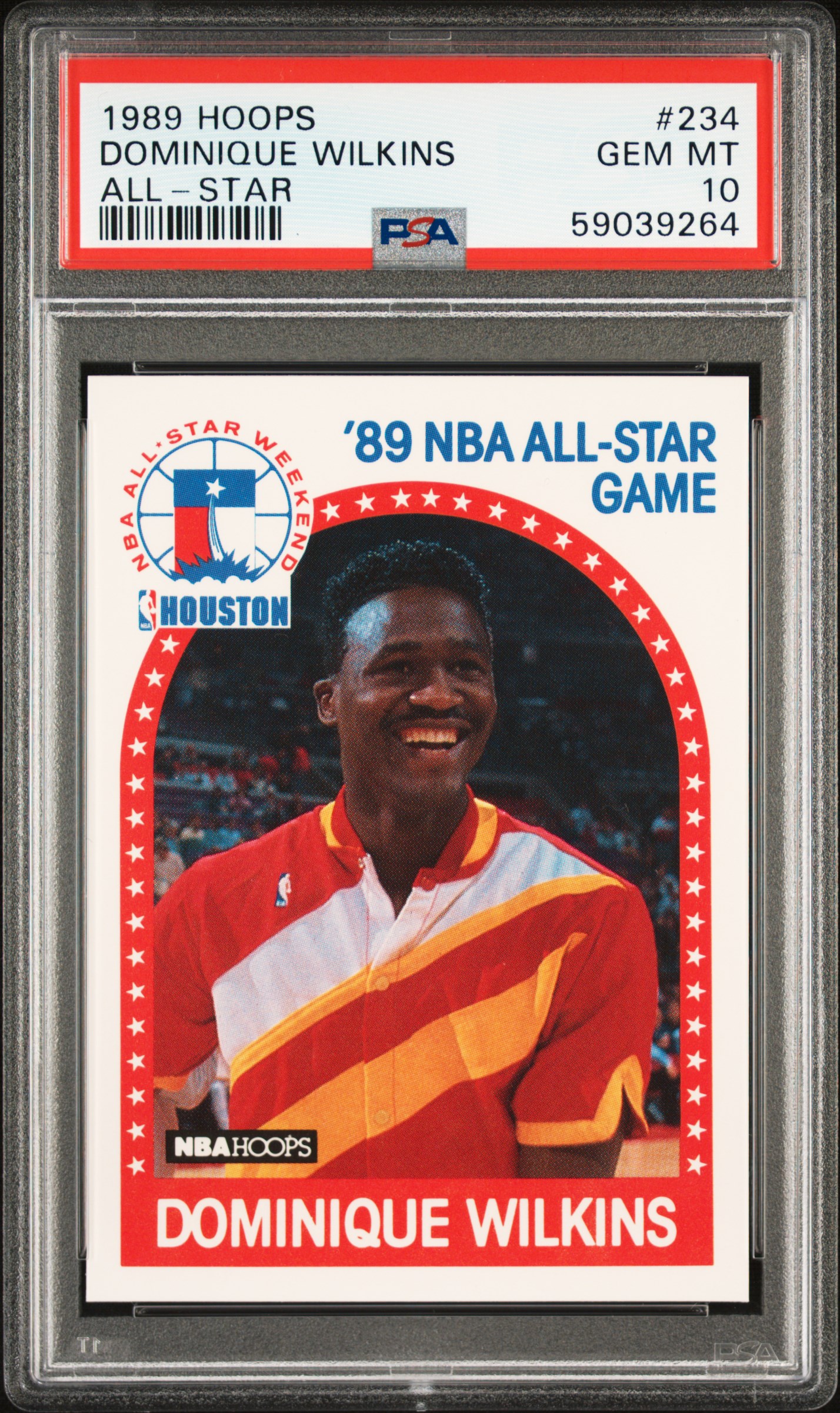 1989 Hoops 234 Dominique Wilkins All-Star PSA 10