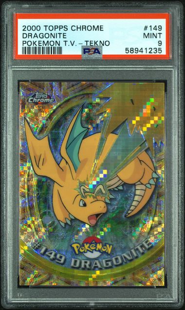 2000 Topps TOPPS CHROME POKEMON T.V. TEKNO #149 Dragonite front
