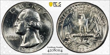 1963 25C Type B Reverse, FS-901a MS65