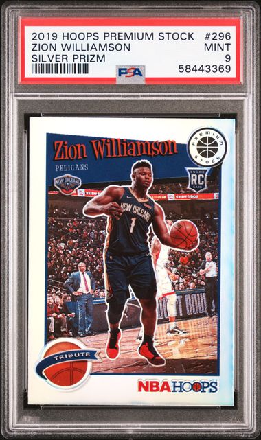 2019 Panini Hoops Premium Stock Silver Prizm 296 Zion Williamson