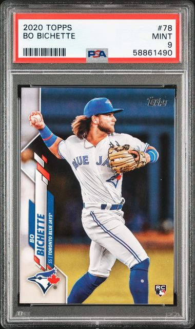 2021 Topps Bo Bichette #310 Psa Mint 9 Blue Jays Rookie Card