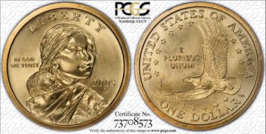 2005-P SAC$1 Satin Finish SP69