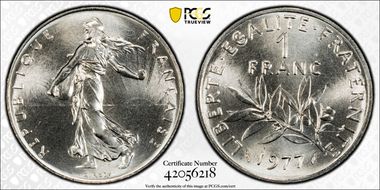 1977 1 Fr Gad-474 MS69