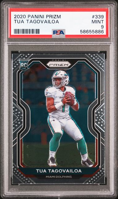 2020 Panini Prizm 339 Tua Tagovailoa Rookie Card – PSA MINT 9 on Goldin  Auctions