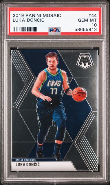 2019 Panini Mosaic 44 Luka Doncic – PSA GEM MT 10 on Goldin Auctions