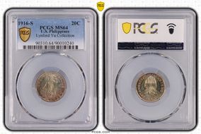 1916-S 20C MS64