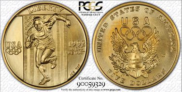 1992-W $5 Olympic MS70