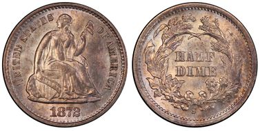 1872-S H10C MM Below MPD FS-302 AU58