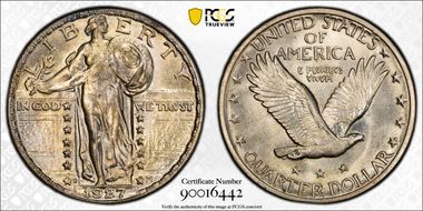 1927-S 25C MS64FH