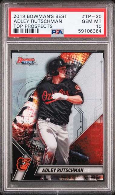 2019 Bowman's Best Top Prospects Tp-30 Adley Rutschman Rookie Card