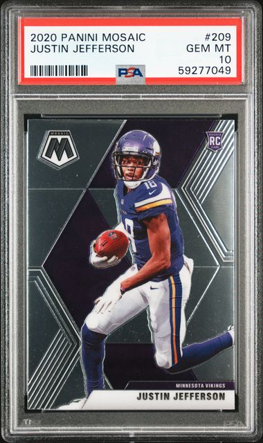 2020 Donruss Justin Jefferson The Rookies RC card #TR-JJ Minnesota