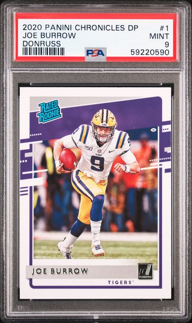 Joe Burrow 2020 Chronicles Draft Picks Donruss Rated Rookie #1