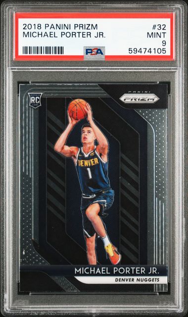 2018 Panini Prizm 32 Michael Porter Jr. – PSA MINT 9 on Goldin